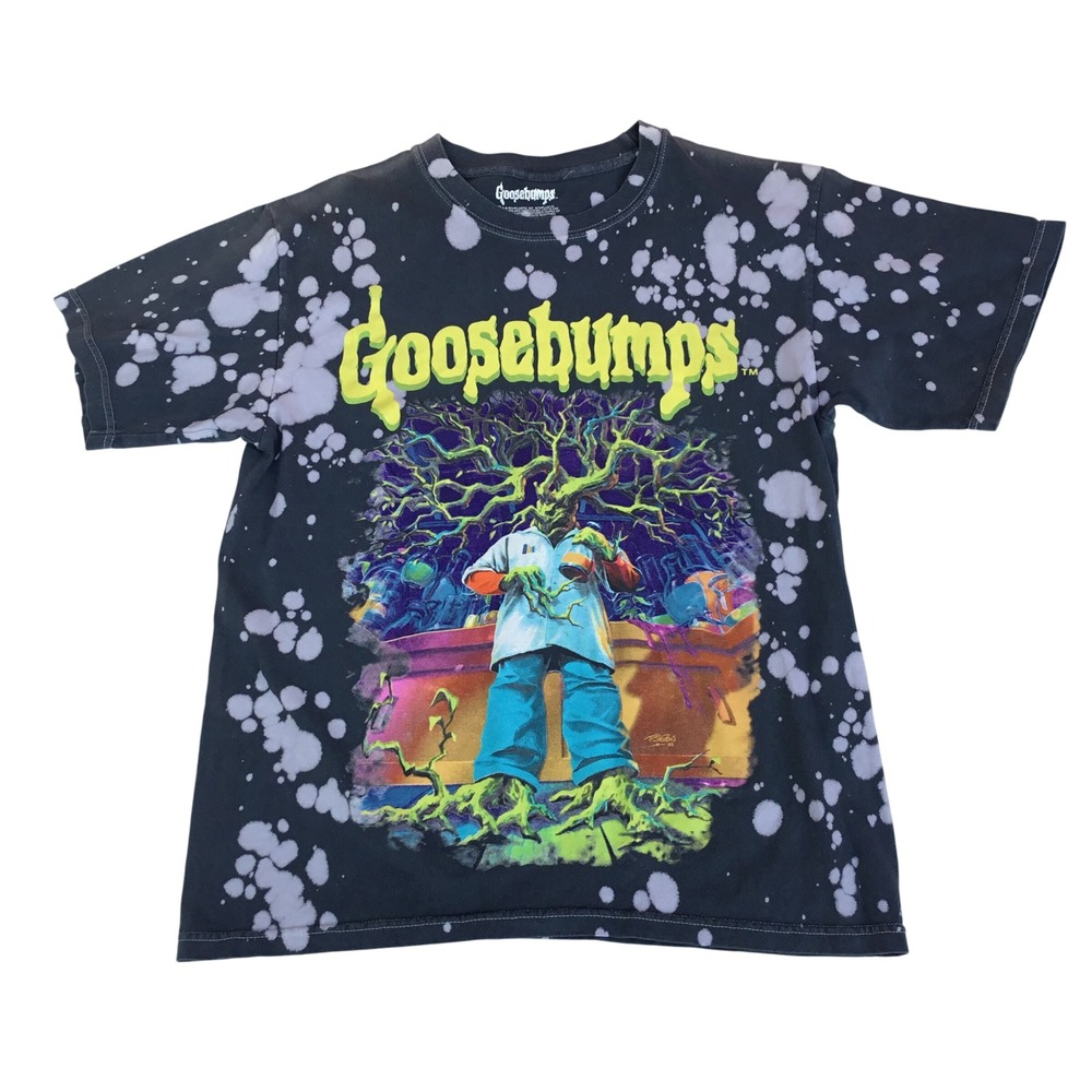 Goosebumps‎ Stay Out of the Basement Bleach Splatter Graphic T-Shirt Small SM